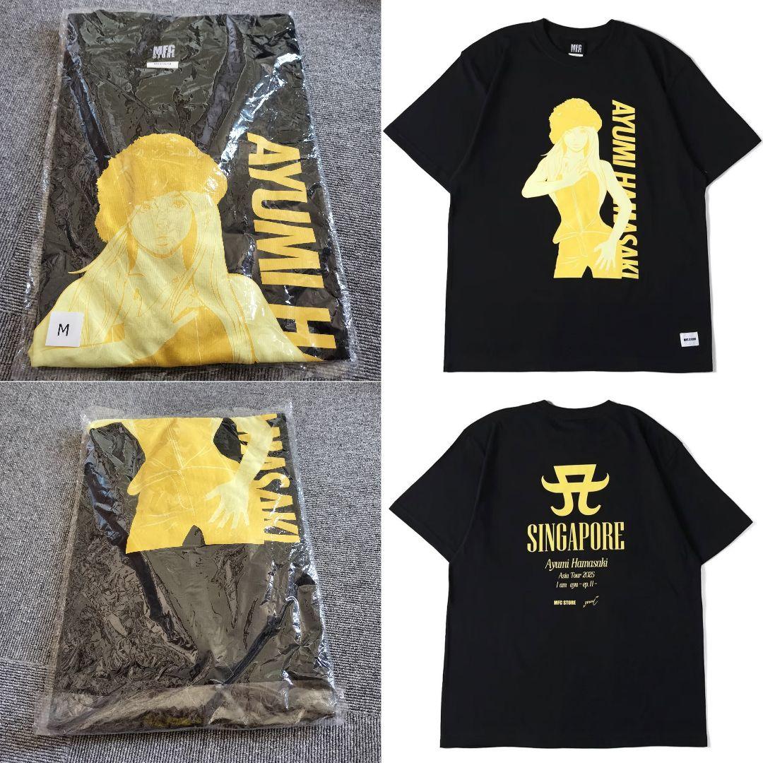 浜崎あゆみ 新品 未使用 Tシャツ M 黒 シンガポール 限定 激レア MFC