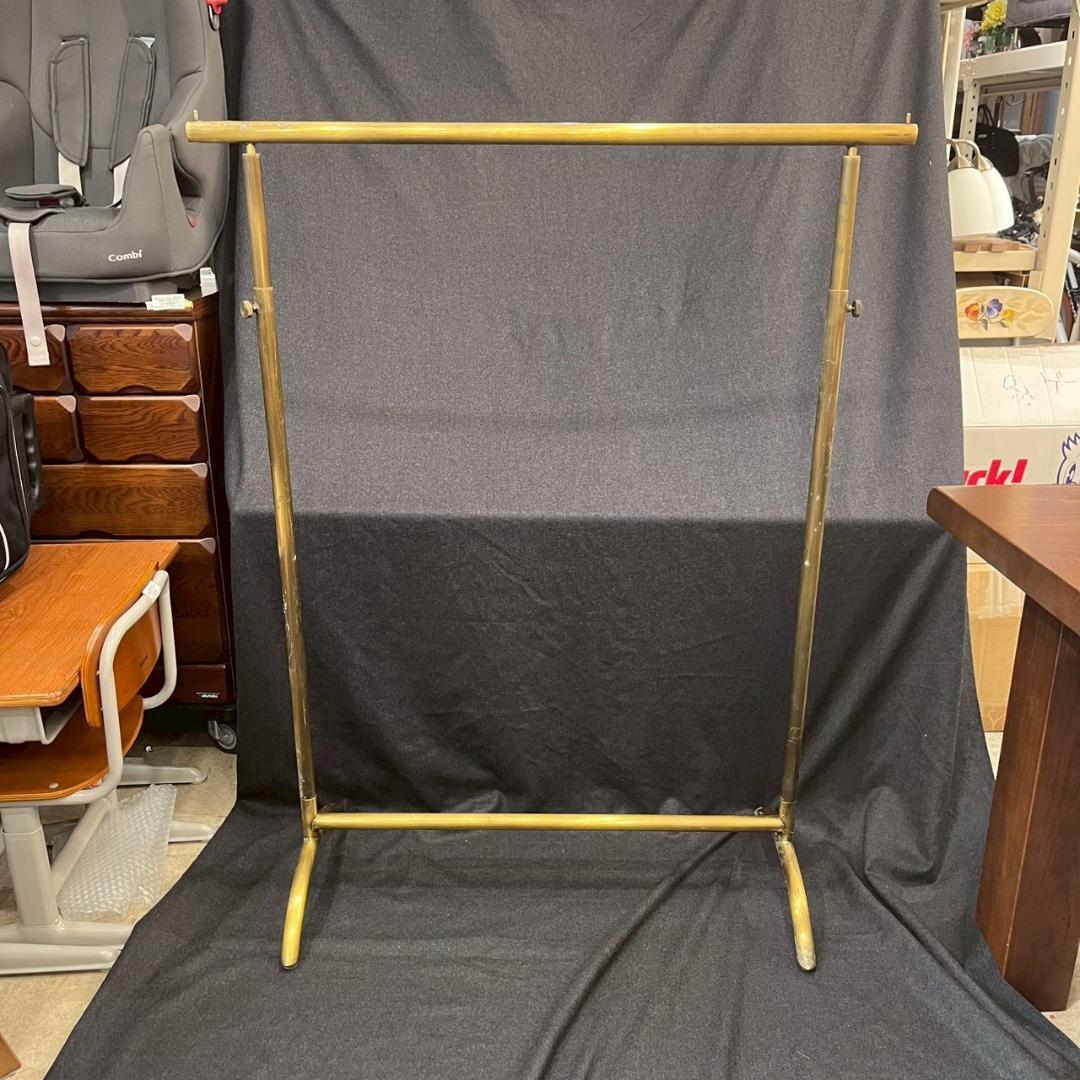 【定価98000円】 ハンガーラック アンティーク ゴールド 店舗什器