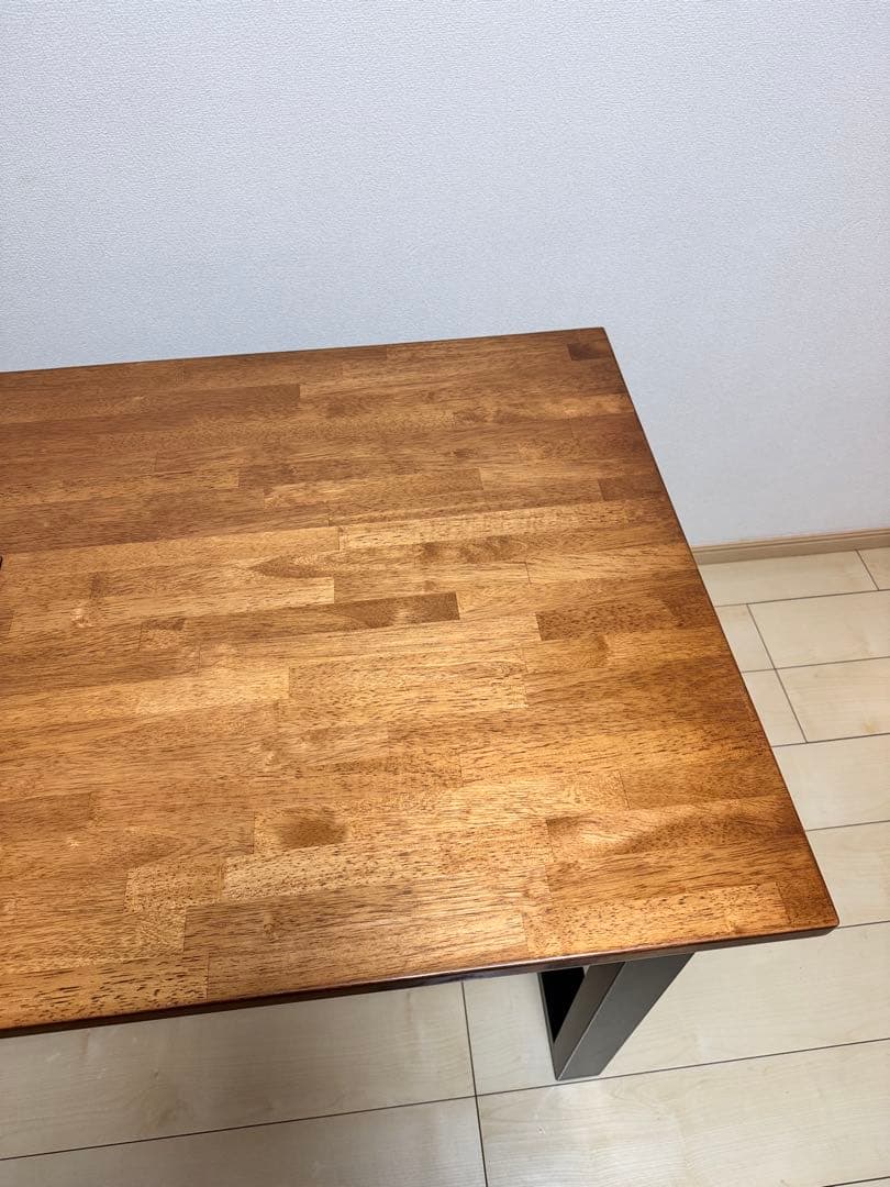 カナデモノ　THE TABLE / ラバーウッドT × Black Steel