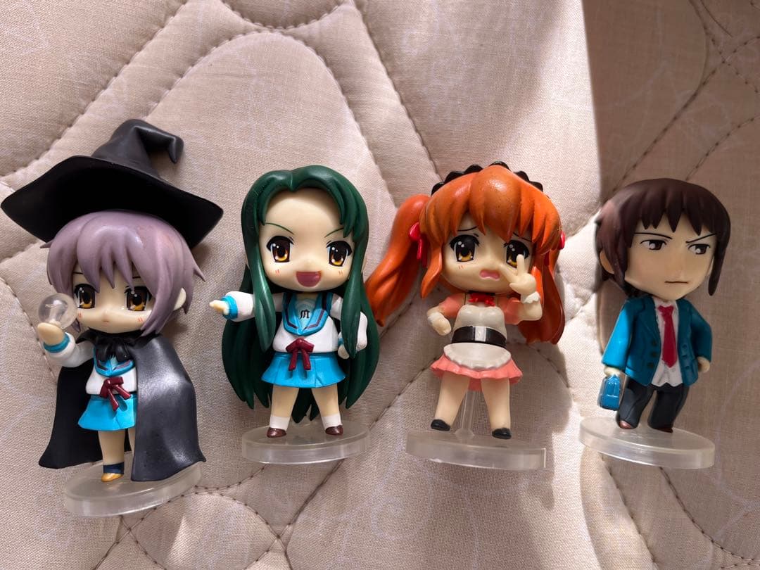 涼宮ハルヒ 長門有希 朝比奈ミクル フィギュア 限定セット ねんどろいどぷち付