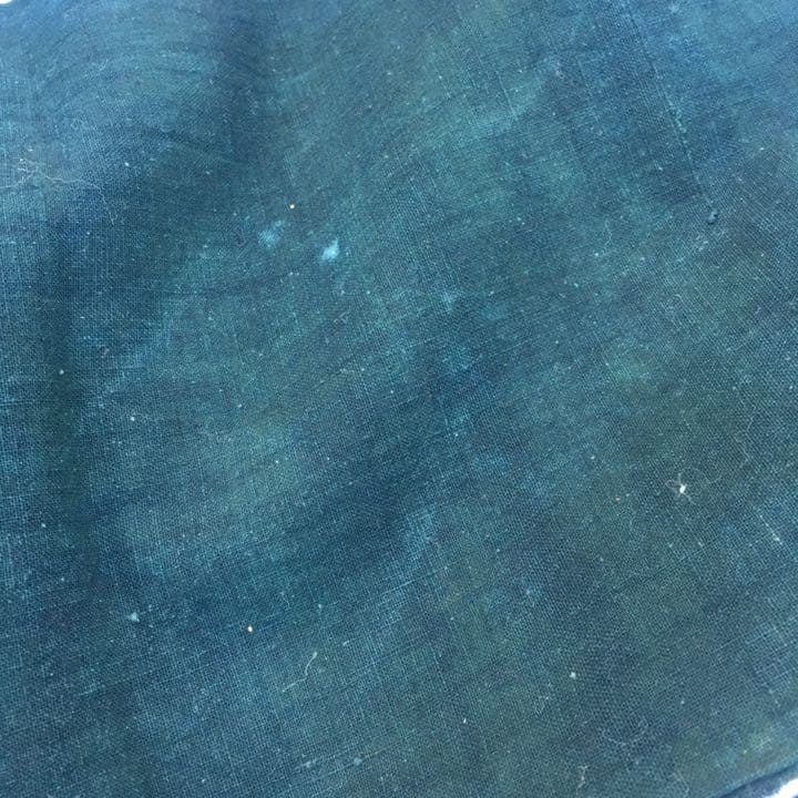 筒描き 藍染 風呂敷 4巾　布団　古布