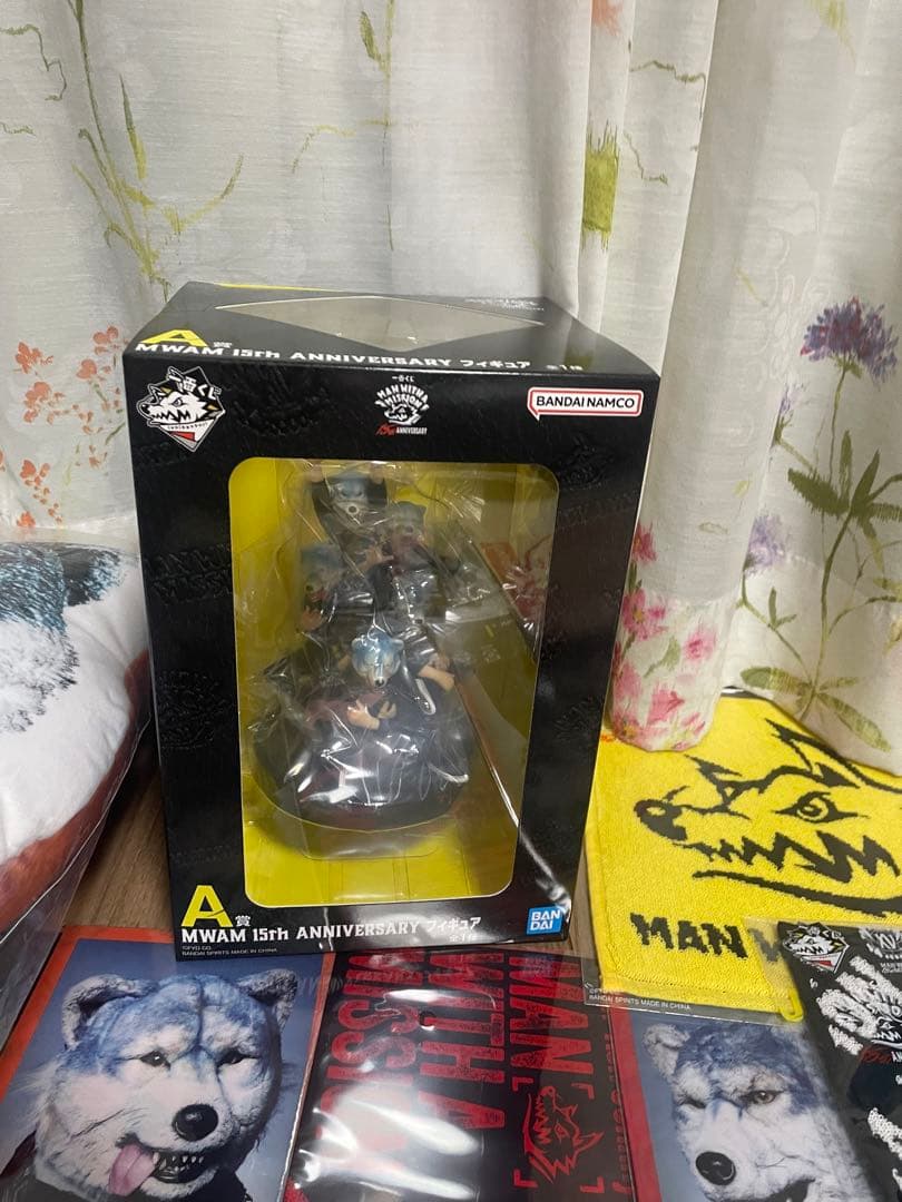 一番くじ マンウィズ　A賞　フィギュア　C賞　クッション　H賞　マグネット他