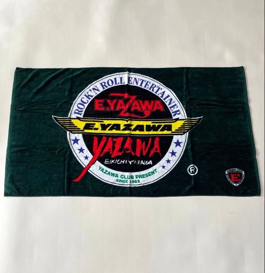 矢沢永吉/91sスリーロゴ/モスグリーン/左右にタグレア物/未使用品/当時物