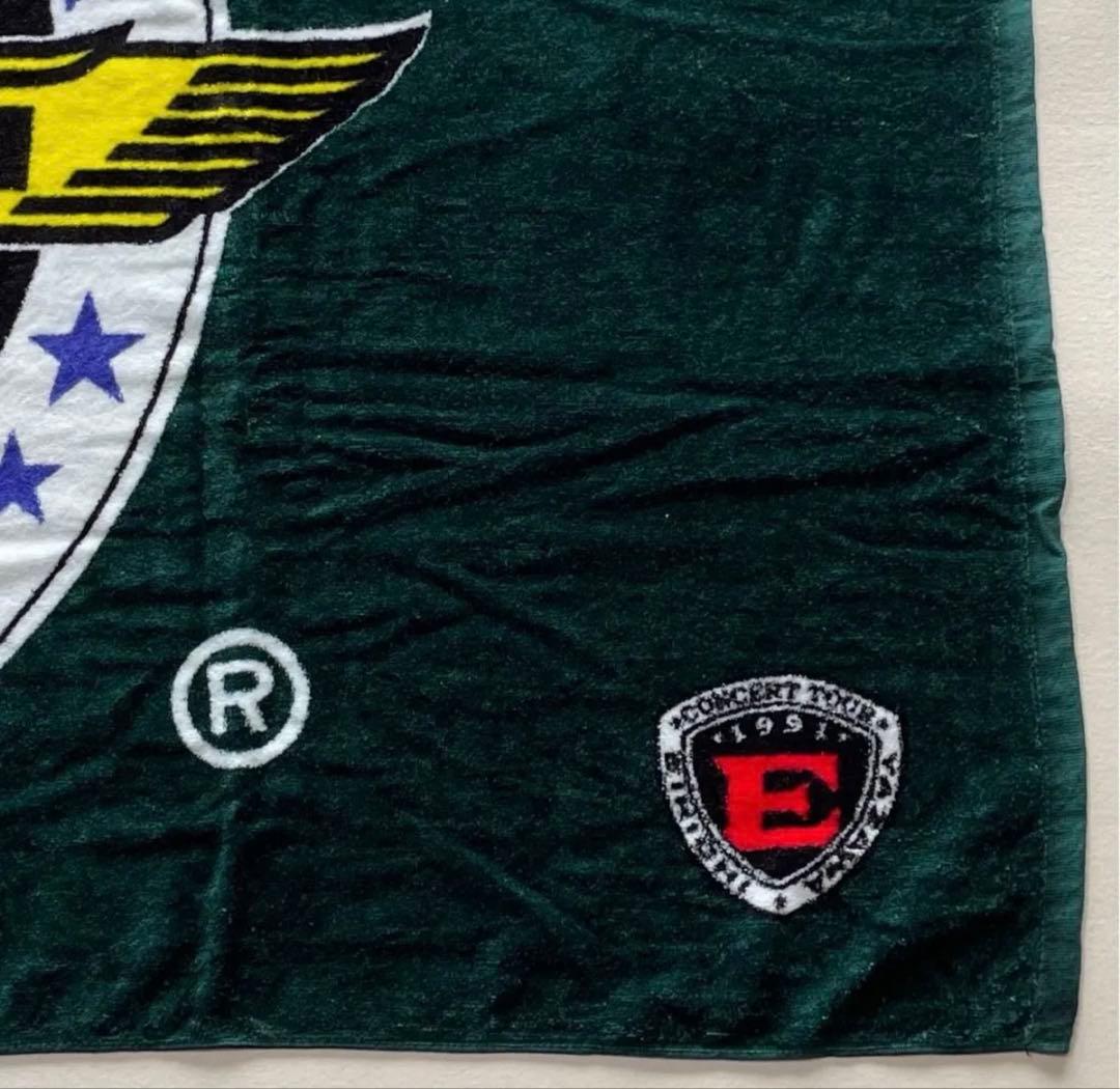 矢沢永吉/91sスリーロゴ/モスグリーン/左右にタグレア物/未使用品/当時物