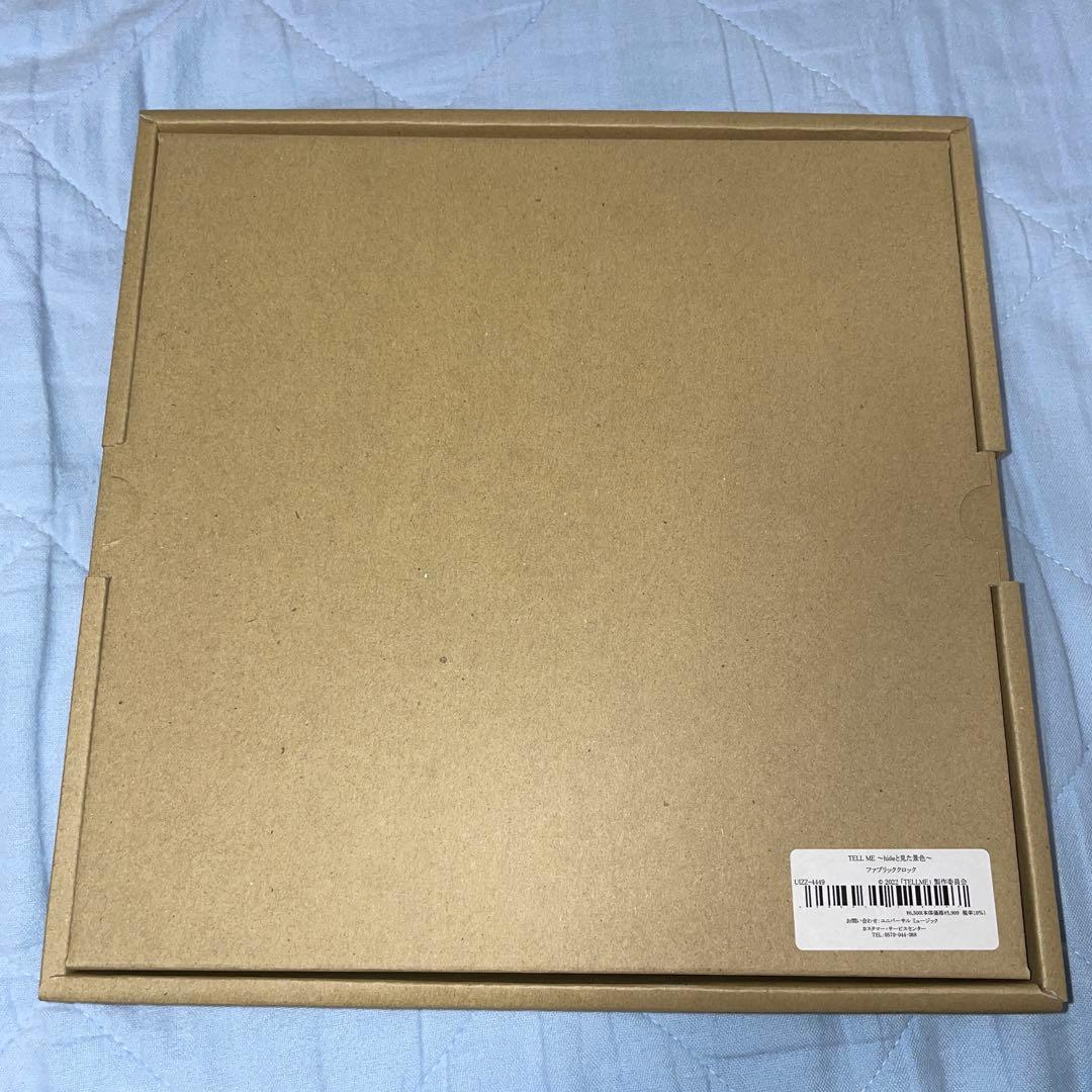 hide イエローハート時計 ファブリッククロック