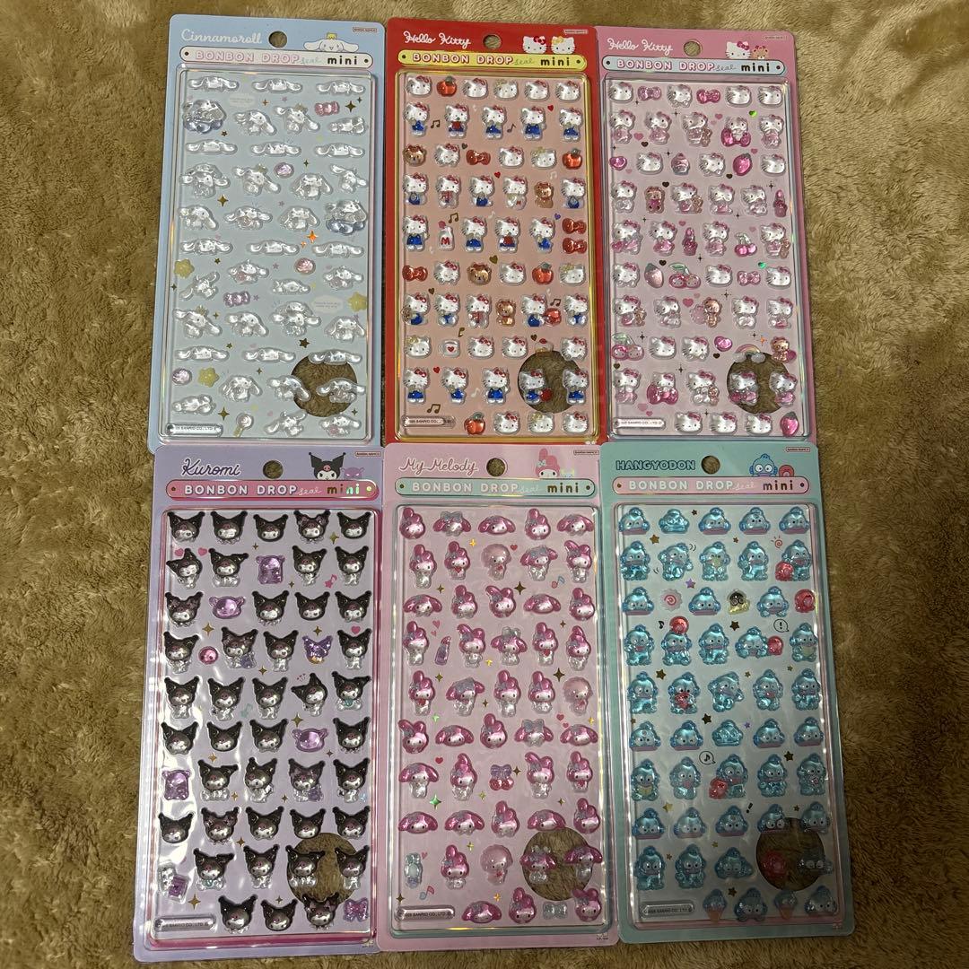 サンリオボンボンドロップシールミニ　セット売り