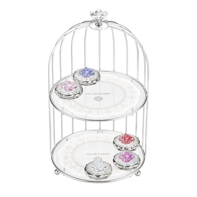 クリスタルブルーム☆ペタルクチュールアイズ デュオ　オリジナル2段式コスメトレイ