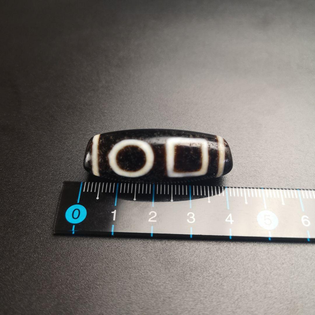 144.双天地天珠　レア物　もう作れない懐かしい天珠　処分