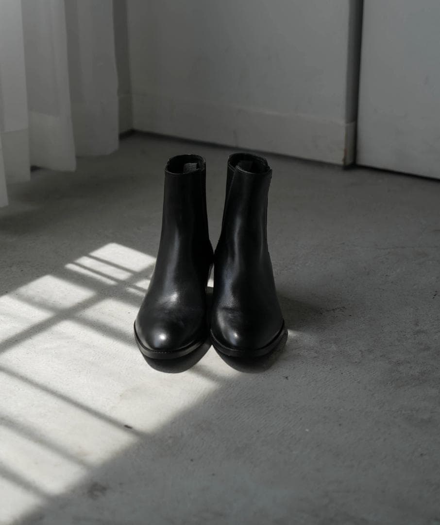 CTHY LUXURY MATERIAL LEATHER HEELBOOTS １