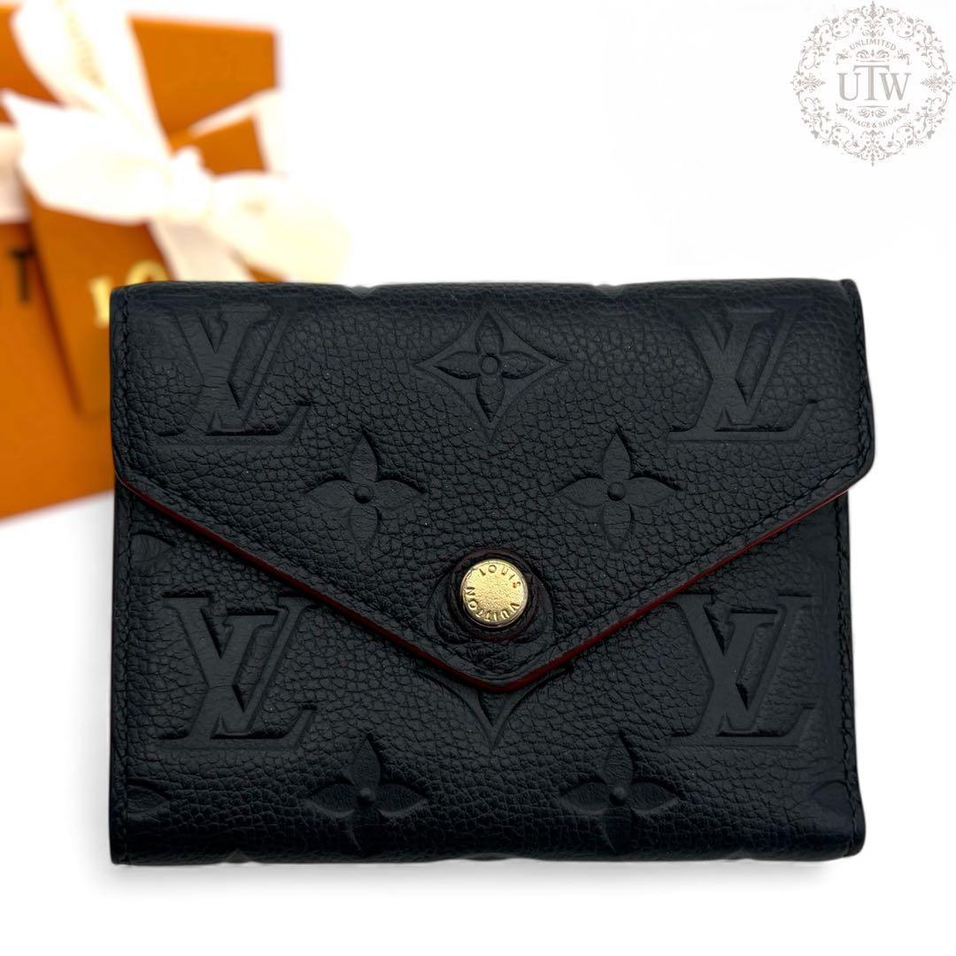 未使用級　ヴィトン アンプラント ポルトフォイユヴィクトリーヌ マリーヌルージュ