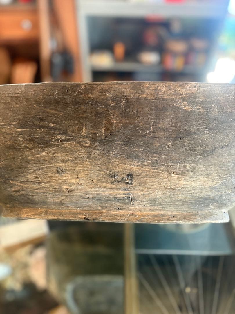 木製 こね鉢（ねり鉢）民具 古道具 幅51cm