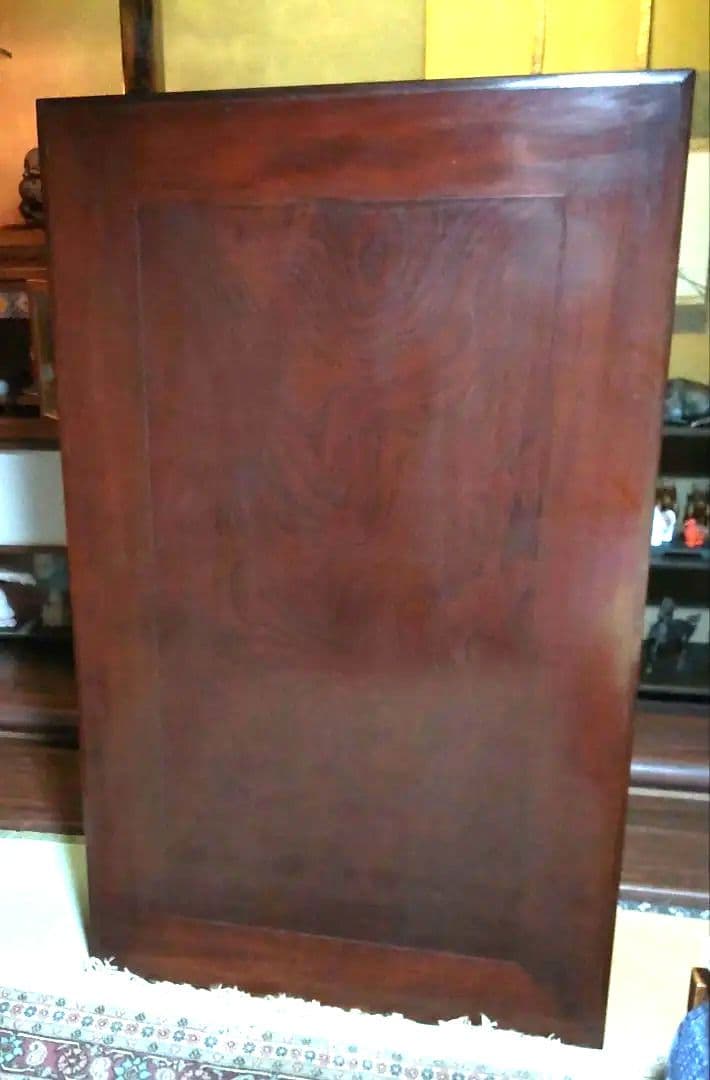 【送料込:たのメル便】昭和レトロ 木製座卓 ダークブラウン