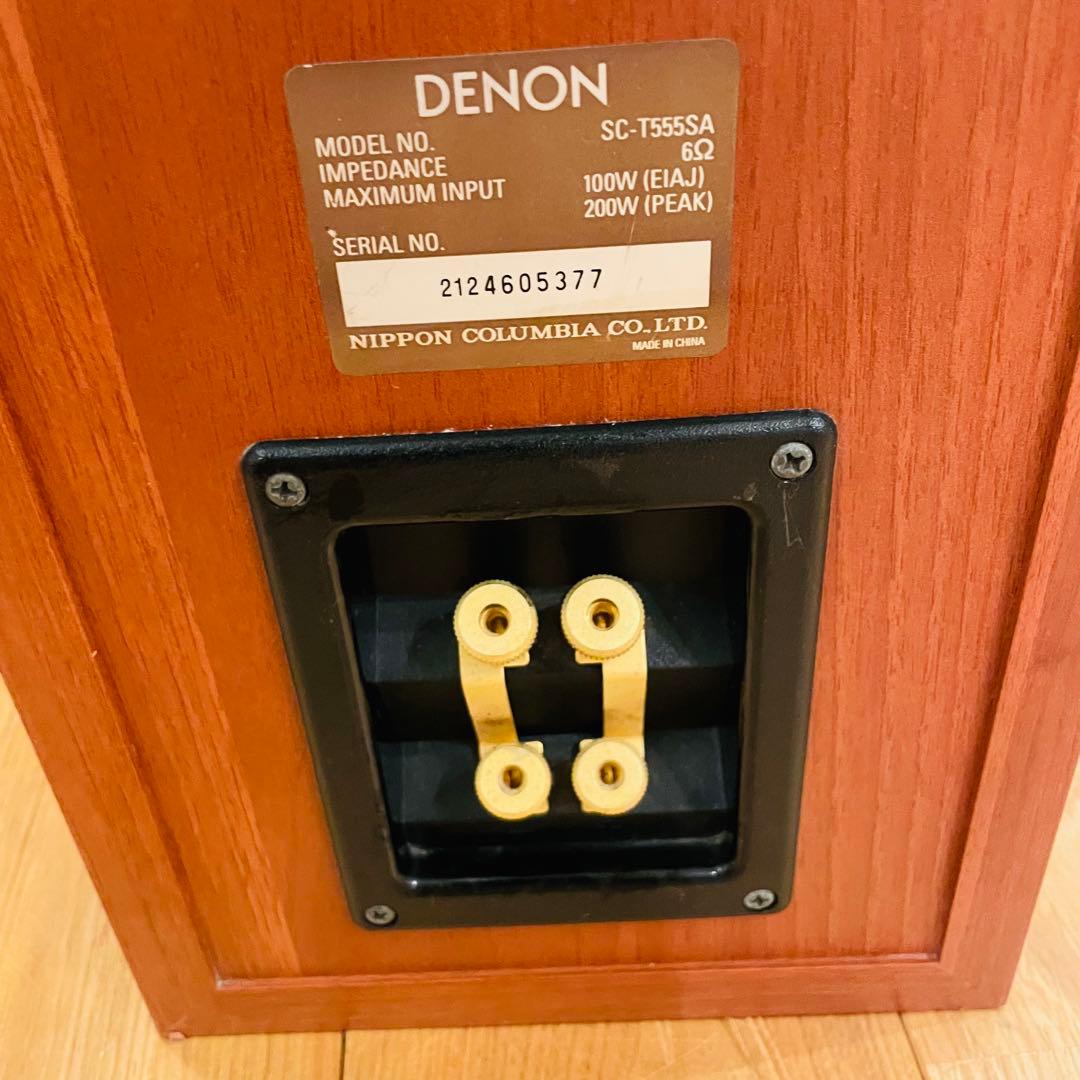 ① DENON トールボーイスピーカー システム SC-T555SA