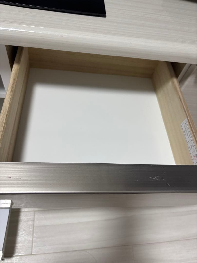 ホワイト テレビ台 引き出し付き