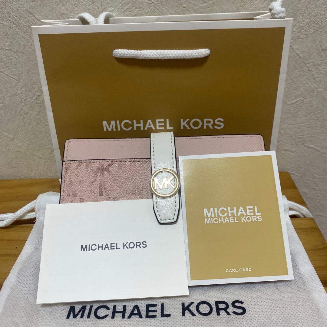 MICHAEL KORS ピンク 二つ折り財布