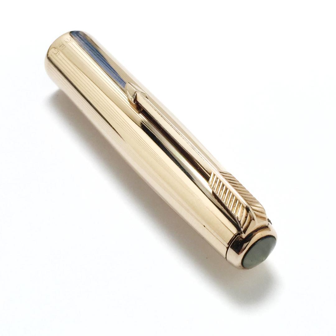 パーカー 51 エアロメトリック フーデットニブ 万年筆 12K金張キャップ