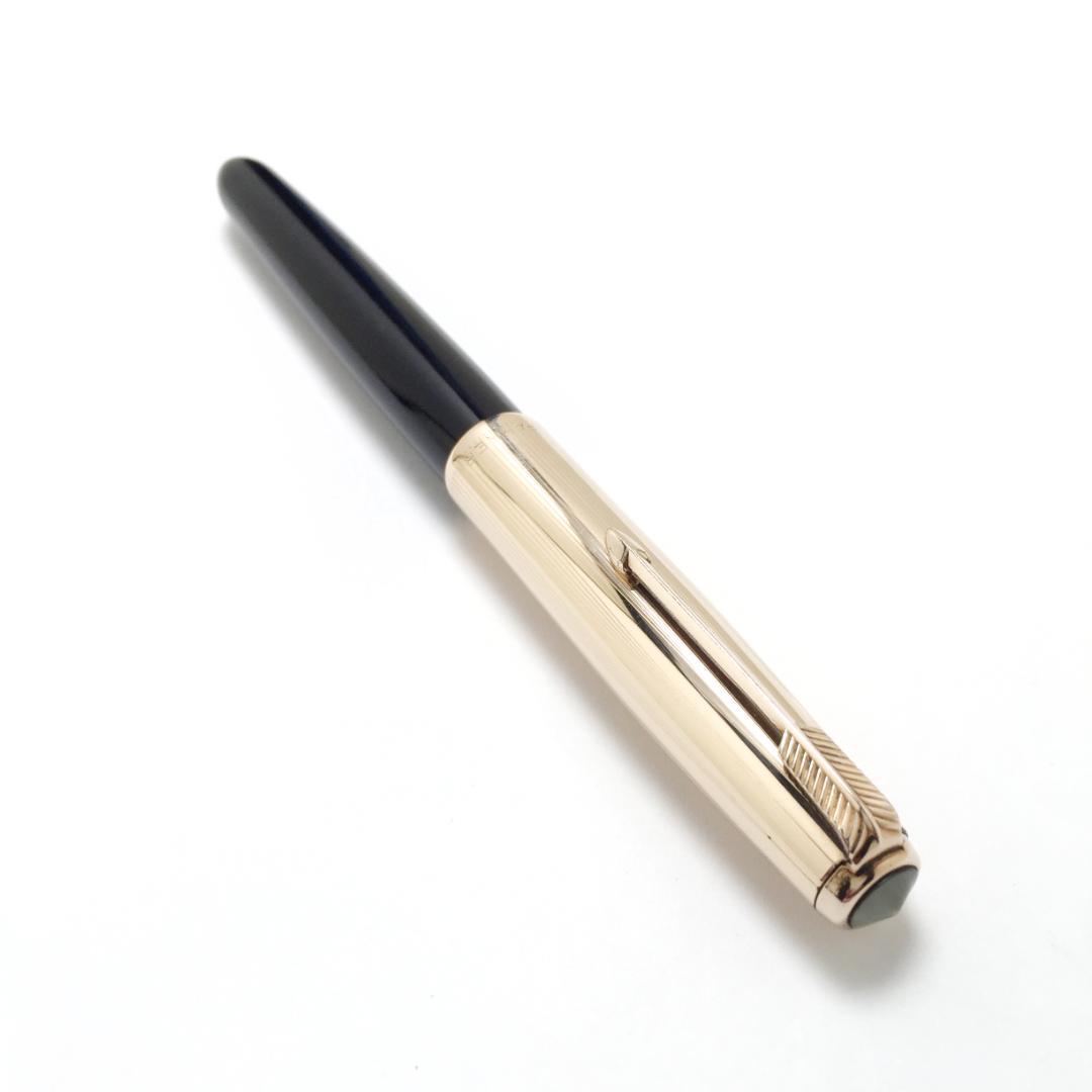 パーカー 51 エアロメトリック フーデットニブ 万年筆 12K金張キャップ
