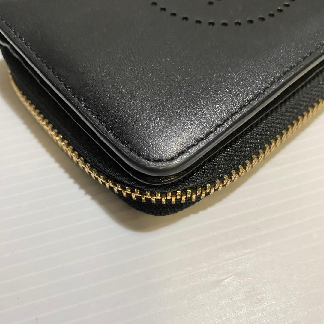 【美品】ANYA HINDMARCH　スマイリー2つ折り財布　ブラック