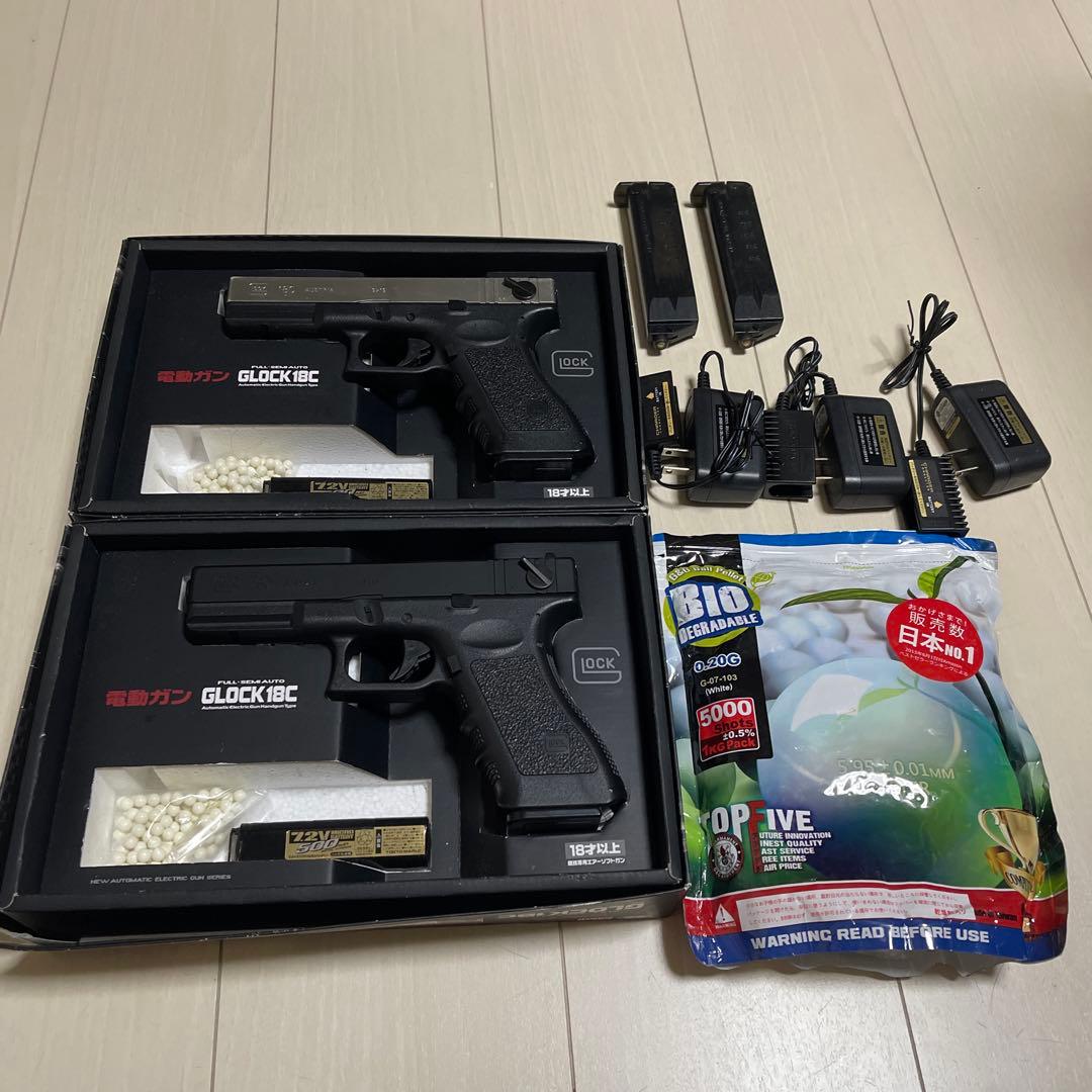 2台美品　東京マルイ No.11 グロック18C 18歳以上 電動ハンドガン