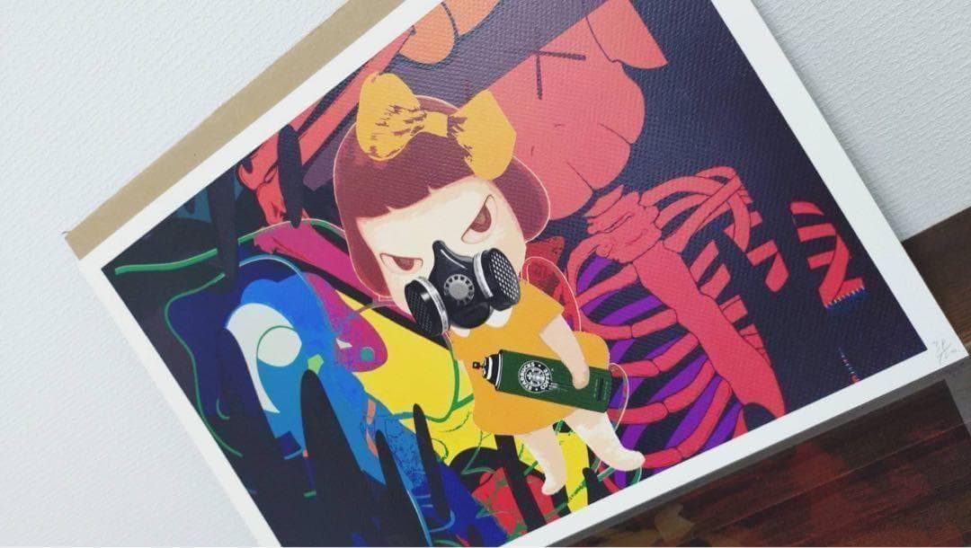 奈良美智 カウズ 現代アート ポスター