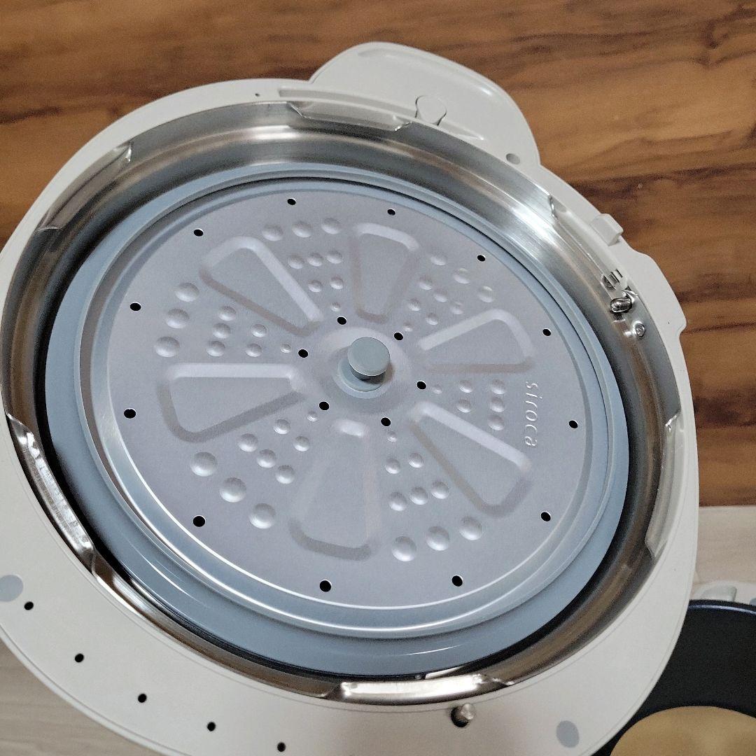 未使用品 シロカ 自動減圧機能付き電気圧力鍋 おうちシェフ PRO L