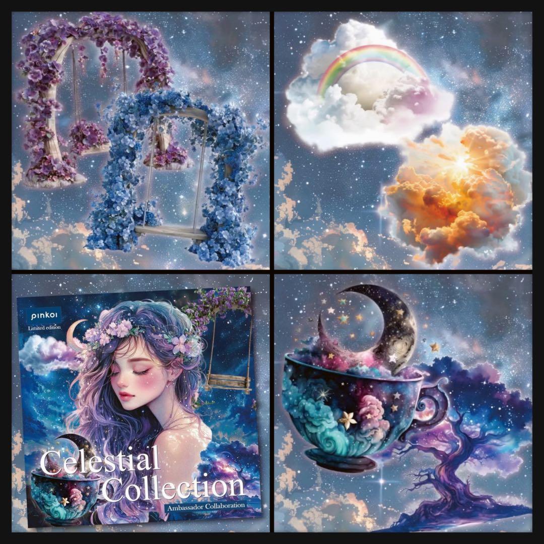 【2】Celestial♡PETステッカー10枚♡コラージュ素材♡nene様