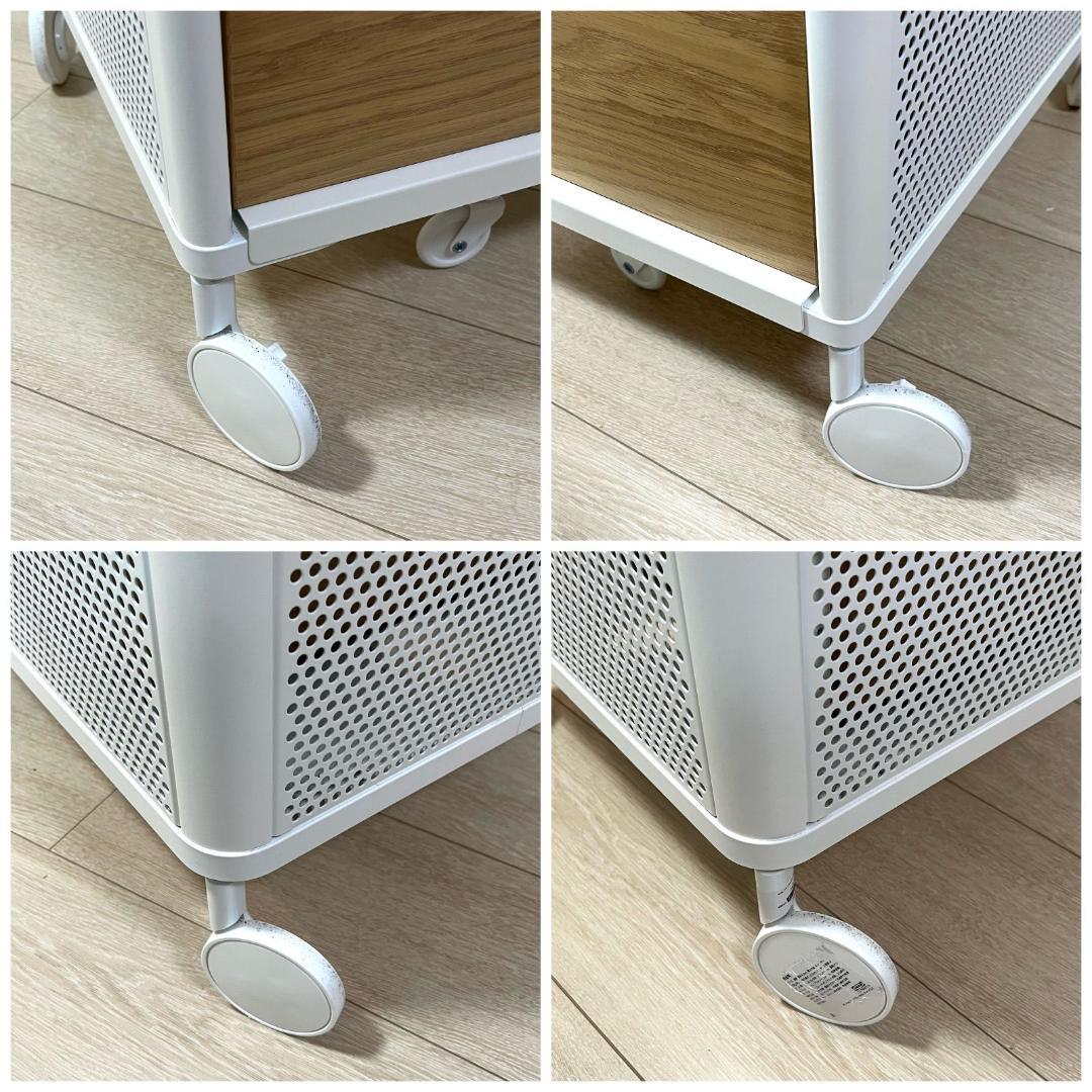 た13【IKEA】イケア BEKANT ベカント キッチンワゴン デスク下収納