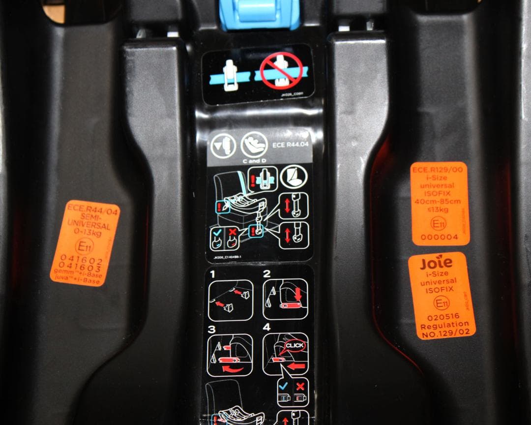 美品 Joie ベビーシート アイ・スナグ＋アイ・ベースのセット◆新生児～