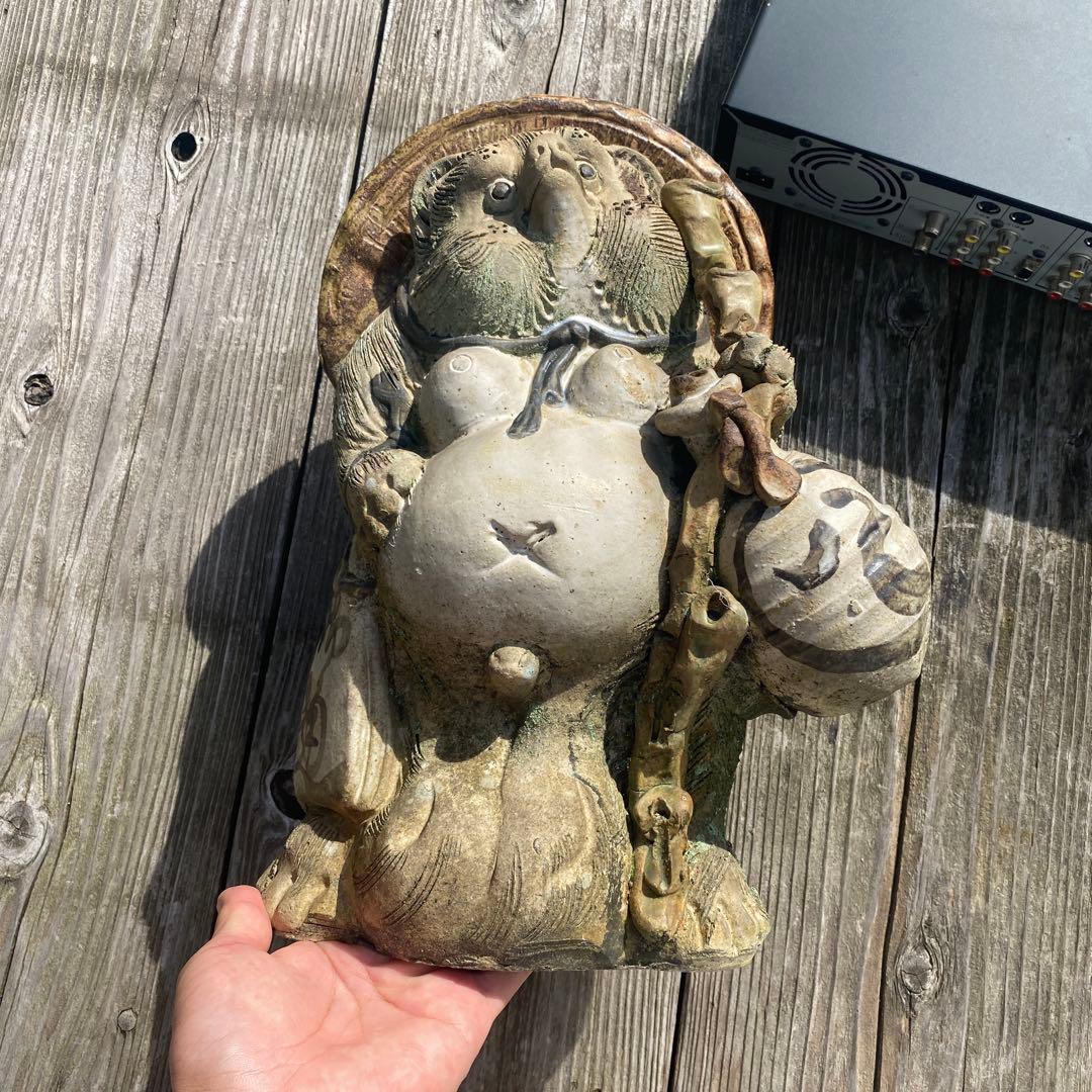 狸の陶器置物 約40cm 信楽焼