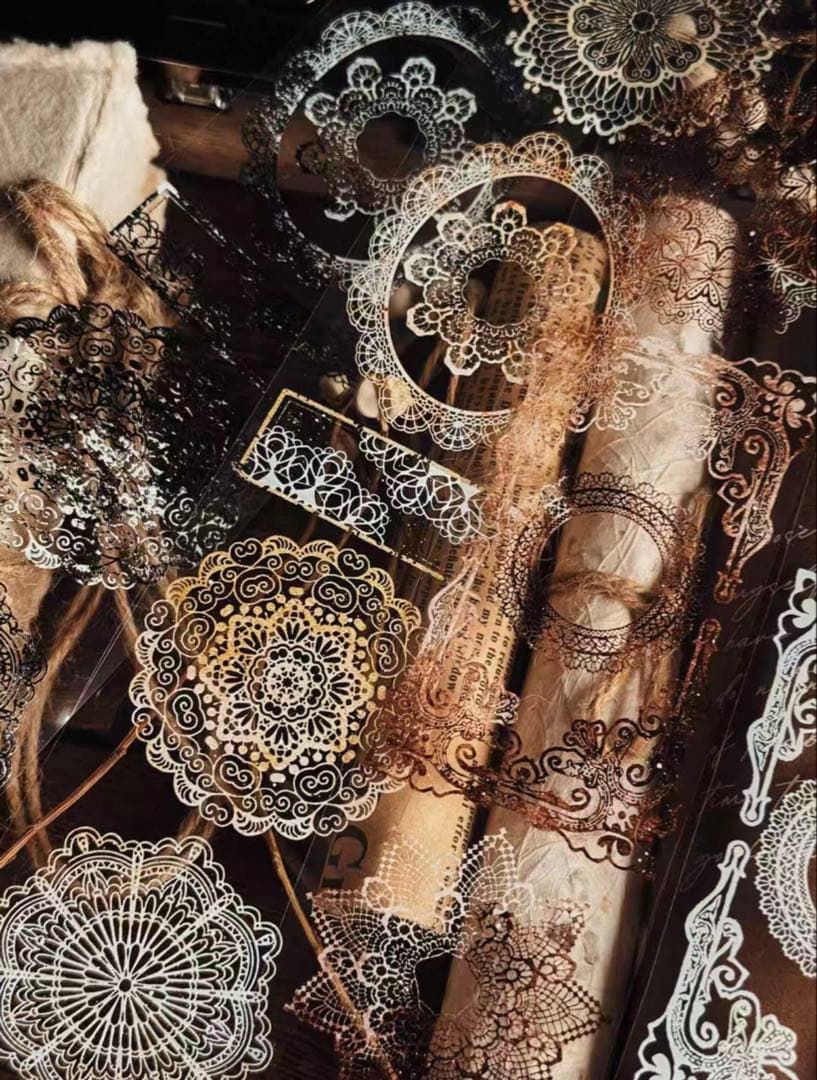 PET 复式蕾丝框 6cm×5m 海外マスキングテープ　海外マステ　レース