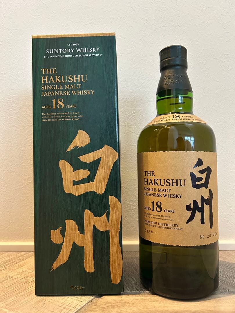サントリー　白州18年シングルモルトウイスキー700ml 未開封
