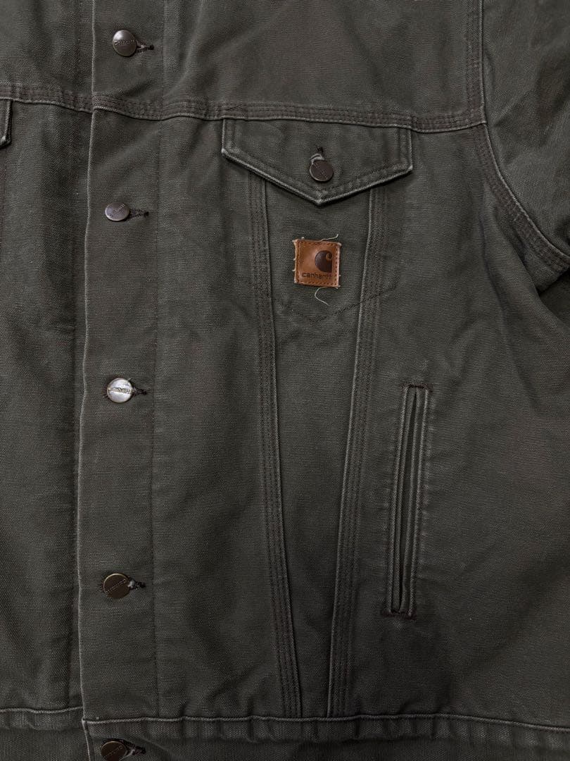 激レア　希少　Carhartt トラッカージャケット　デニムジャケット　グリーン