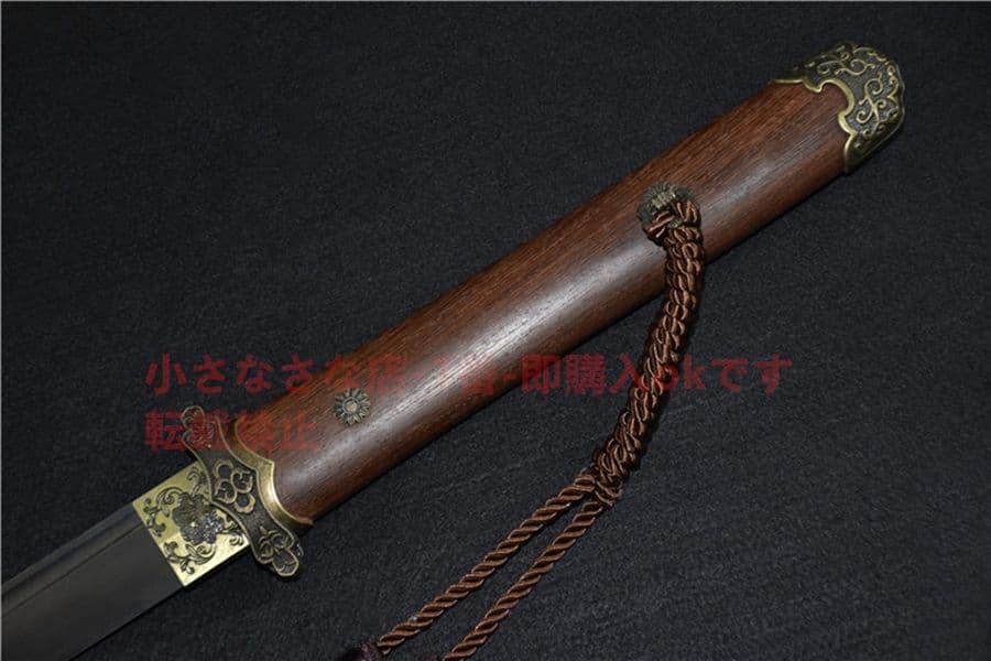 中判シンプルストレート 武具　刀装具　日本刀　模造刀   居合刀 直刀