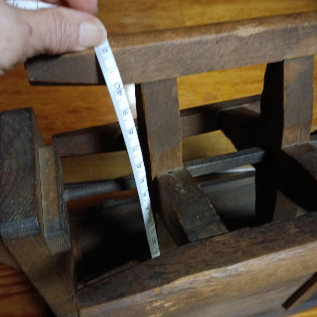 木製アンティーク機械 手巻き