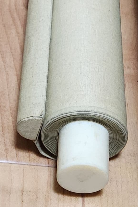 【月下ススキ図】横内松籟 2680 月見 すすき 掛け軸 肉筆