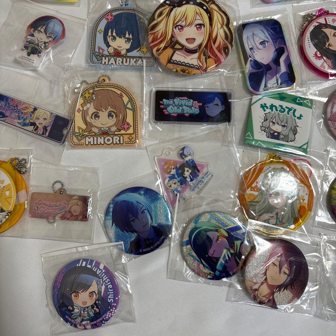 プロセカ 缶バッジ アクリルキーホルダー アクリルスタンド ラバスト まとめ