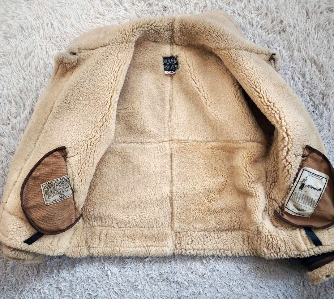 【訳あり 激レア】アビレックス ムートンジャケット B3 本革 裏地ボア M