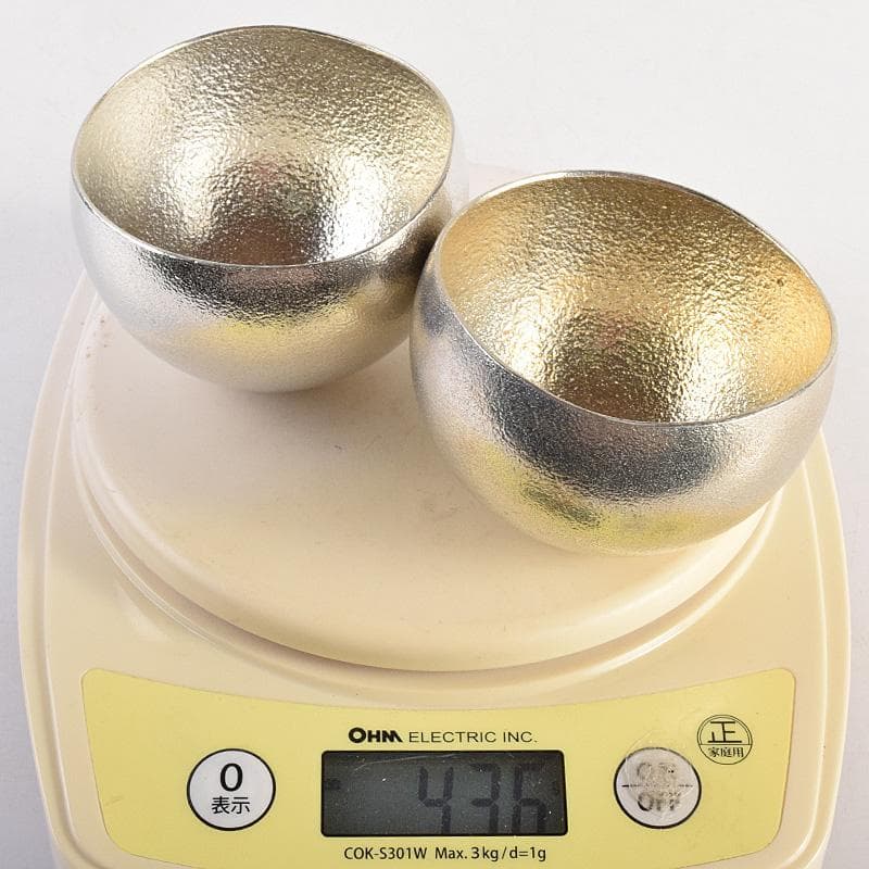 NOUSAKU　錫100％　Kuzushi-Yure　ぐい呑　二客　VR8800