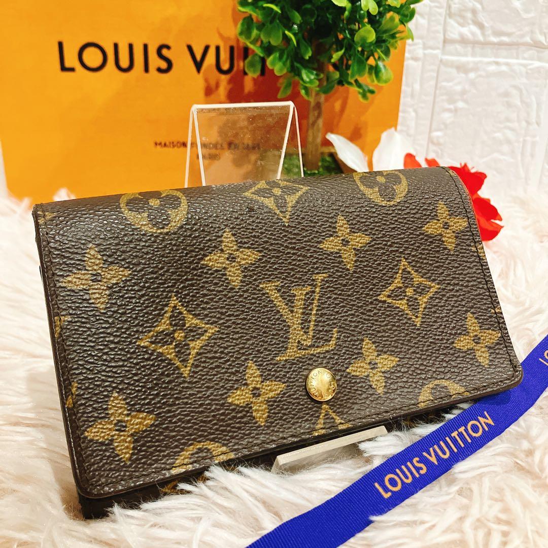 希少 美品 ルイヴィトン モノグラム ポルトフォイユ トレゾール 財布 L字