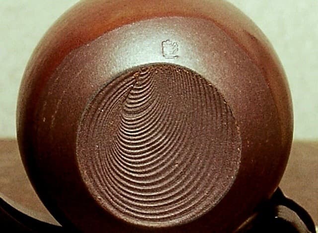 高取焼　元永彰一作　肩衝　茶入　無傷　共箱　茶入　古物。