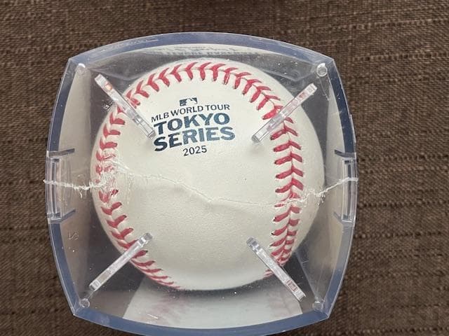 大谷翔平MLBTOUR東京ドームMLB開幕戦使用公認球ローリングスボールケース入