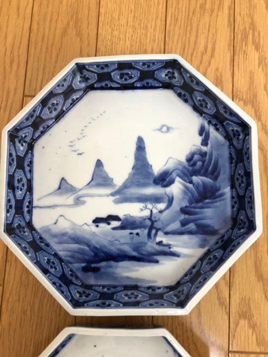 伊万里　八角皿　明治　大中小　鉢　和皿　セット