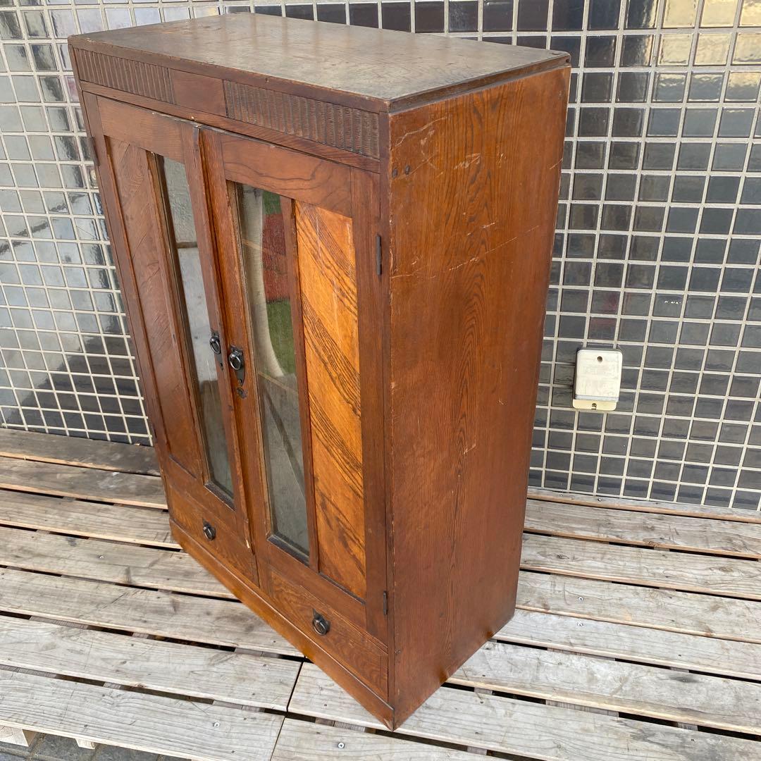 大正 昭和初期 時代物 本棚 食器棚 古家具 骨董品 店舗什器 インテリア