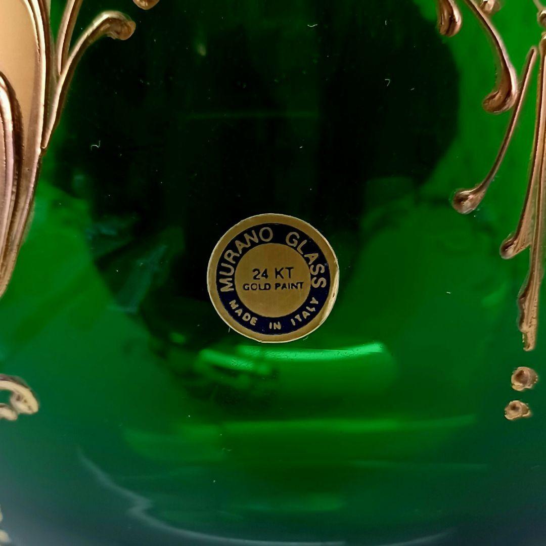 MURANO 特大 45.5㎝ ムラノ ハイエナメル ワイングラス 型 オブジェ