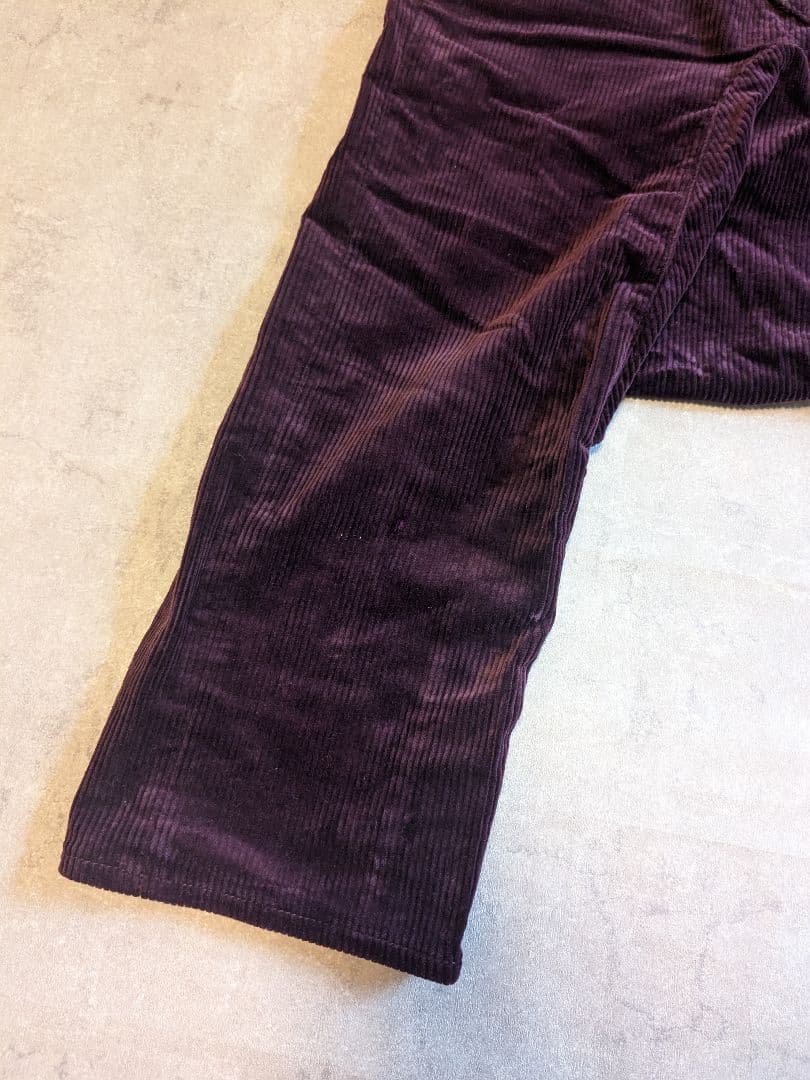 GANRYU ガンリュウ 13AW コーデュロイサルエルパンツ パープル S