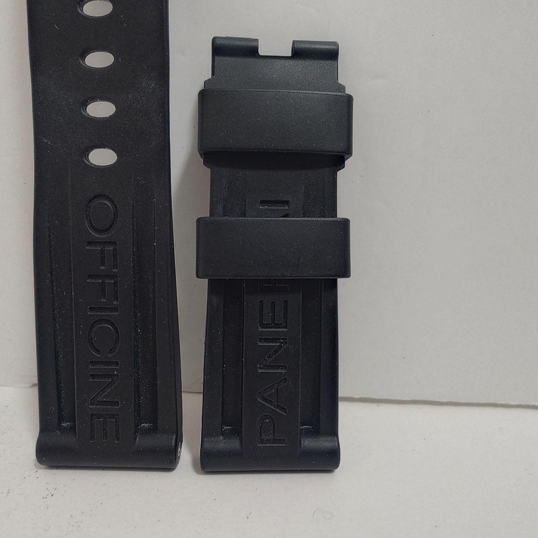 パネライ 腕時計 ベルト 替えベルト ラバーベルト ストラップ 純正 24mm