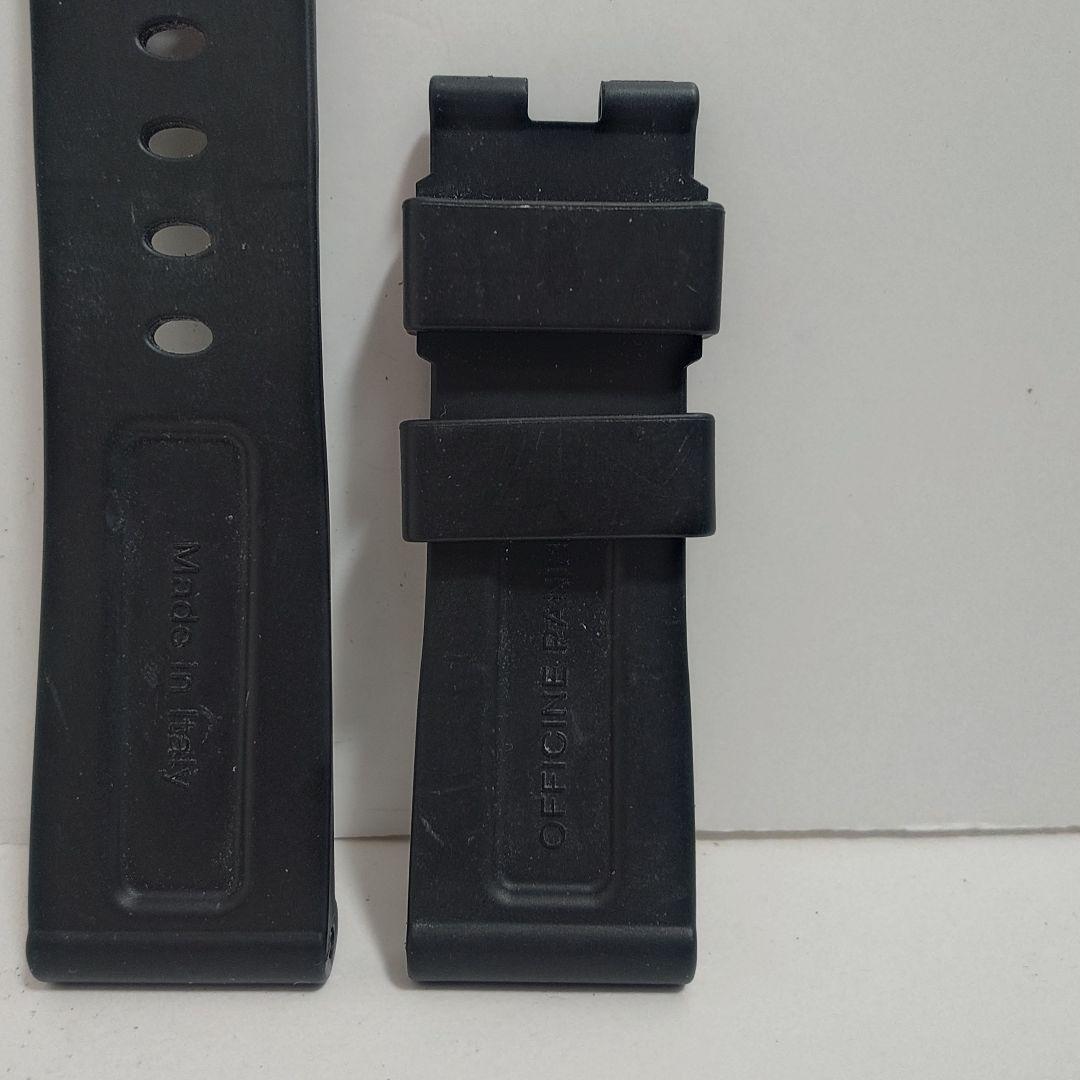 パネライ 腕時計 ベルト 替えベルト ラバーベルト ストラップ 純正 24mm