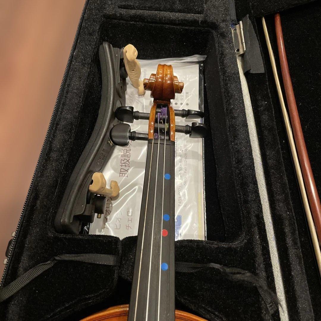 バイオリン 本体 フレット付き 茶色