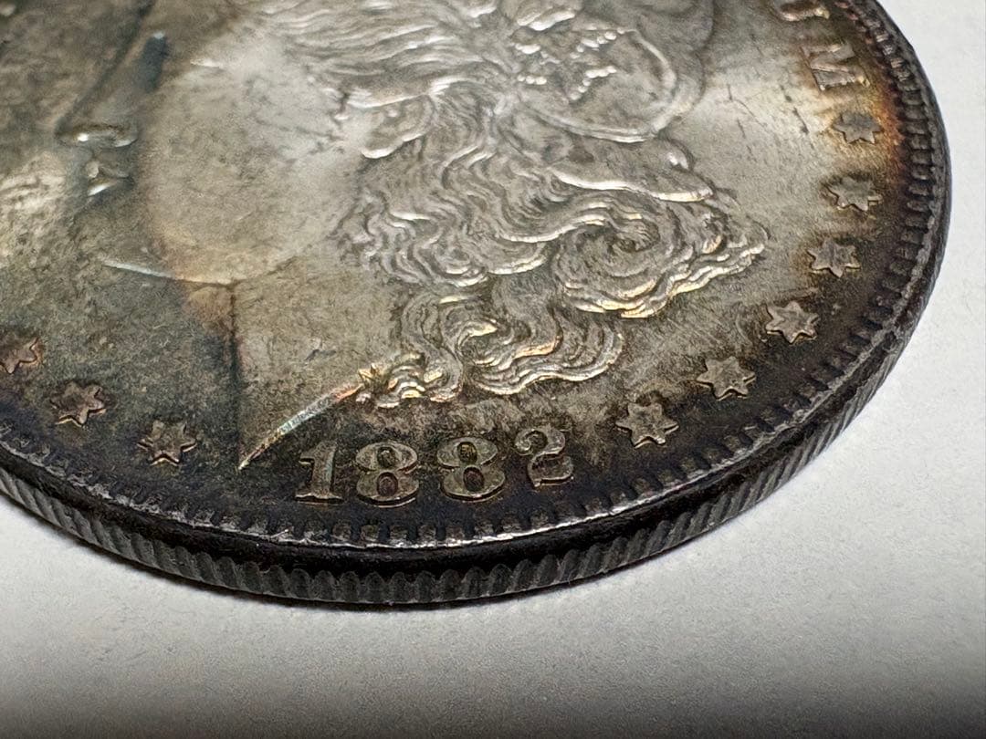 イドレ！希少　アメリカ　モルガンダラー　1ドル銀貨　1882年のみ