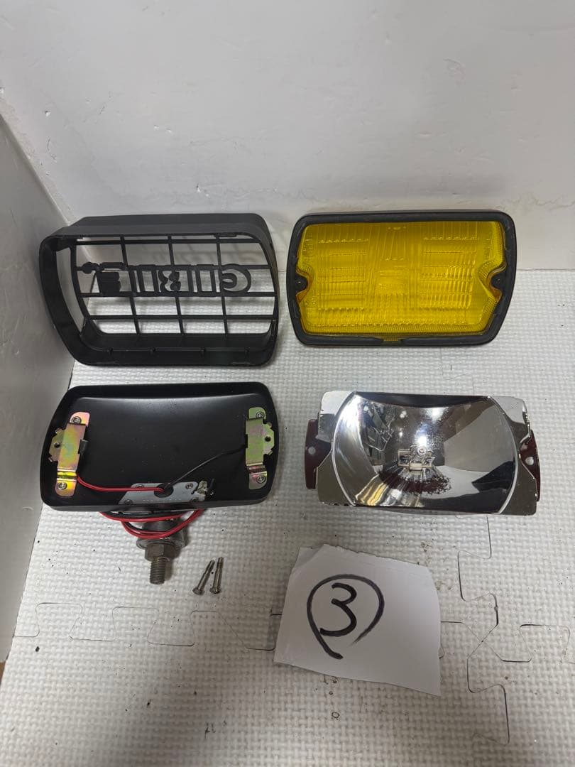 当時物　CIBIEランプ　IODE35 カバー付き